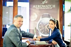 Magdalena Małochleb i Piotr Sobota z firmy Morwa (dystrybutor marki Aerowatch)