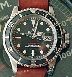 Zegarek firmy Rolex, model Submariner Red
