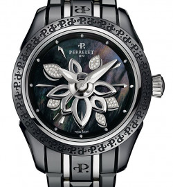 Zegarek firmy Perrelet, model Ladies Diamond Flower Ceramic