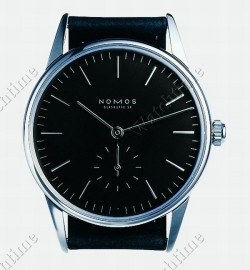 Zegarek firmy Nomos Glashütte, model Orion schwarz Glasboden