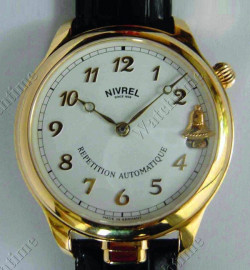 Zegarek firmy Nivrel, model Glockenspiel/5-Minuten-Repetition Gelbe Glocke