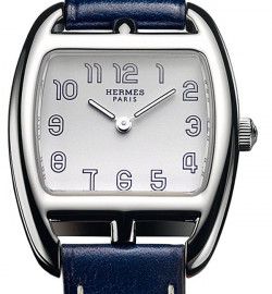 Zegarek firmy Hermès, model Cape Cod Tonneau Bleu de Malte
