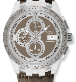 Zegarek firmy Swatch, model Chrono Automatik Right Track Grey