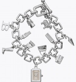 Zegarek firmy Burberry, model Silver Charm Bracelet Watch
