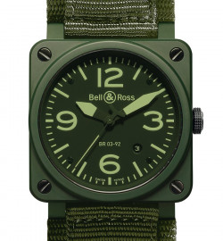 Zegarek firmy Bell & Ross, model BR 03-92 Military Ceramic