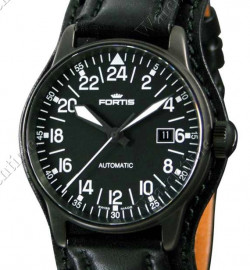 Zegarek firmy Fortis, model Flieger 24-hour PVD Limited Edition