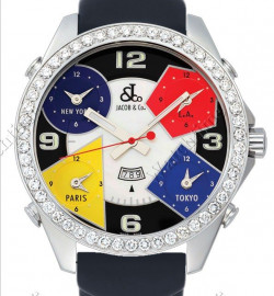 Zegarek firmy Jacob & Co, model Five Time Zone Watch