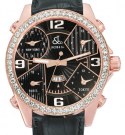 Zegarek firmy Jacob & Co, model Five Time Zone Watch Series