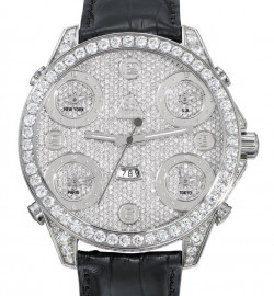 Zegarek firmy Jacob & Co, model Five Time Zone Diamond Series