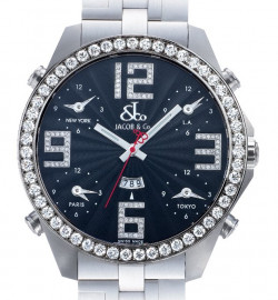 Zegarek firmy Jacob & Co, model Titanium Five Time Zone