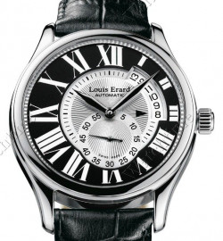 Zegarek firmy Louis Erard, model Les Asymetriques, Panoramadatum, Kleine Sekunde