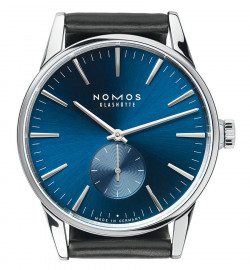 Zegarek firmy Nomos Glashütte, model Zürich blaugold