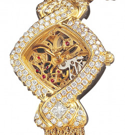 Zegarek firmy Delance, model Dentelles et Diamants roses