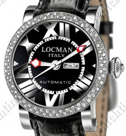 Zegarek firmy Locman, model Toscano schwarz Diamantbesatz Lünette