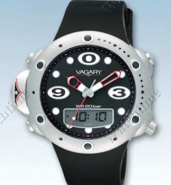 Zegarek firmy Vagary, model Aquadiver Licorice Swirl