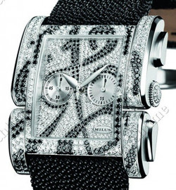 Zegarek firmy Milus, model Apiana Chronograph Haute Joaillerie