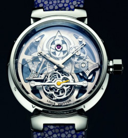 Zegarek firmy Louis Vuitton, model Tourbillon Tambour Monogram