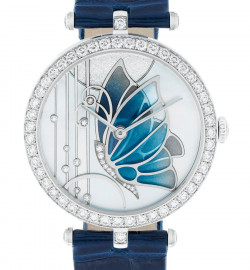 Zegarek firmy Van Cleef & Arpels, model Lady Arpels Papillon Bleu Nuit