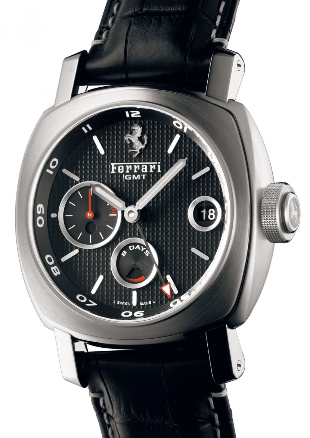 Zegarek firmy Ferrari - Engineered by Officine Panerai, model Granturismo 8 Days GMT