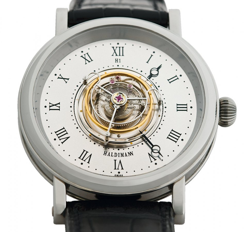 Zegarek firmy Haldimann Horology, model Zentral-Tourbillon H1