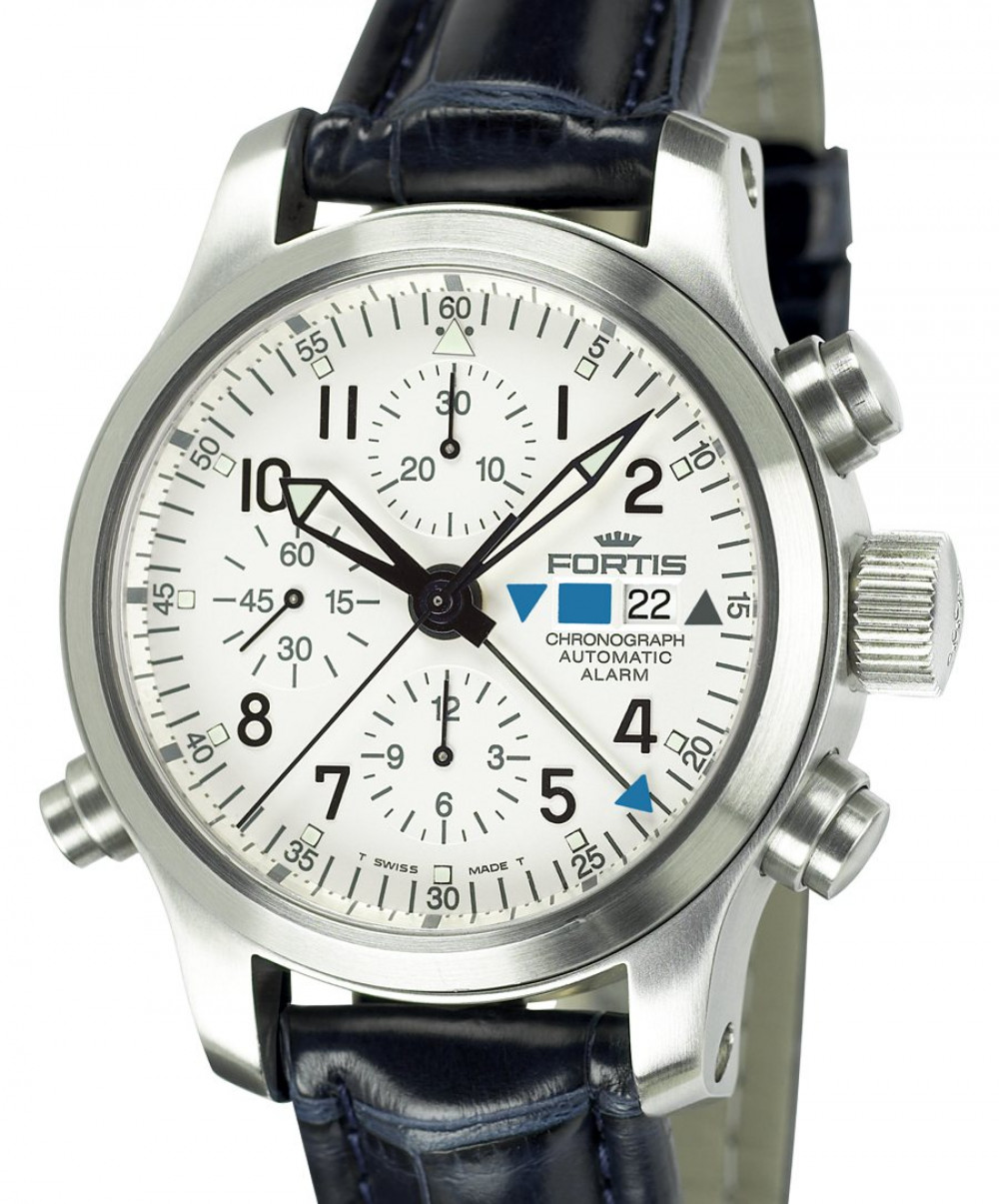Fortis model B-42 Flieger-Chronograph Alarm z kolekcji B-42 Flieger , nr ref. 636.10.12 C , koperta stal nierdzewna