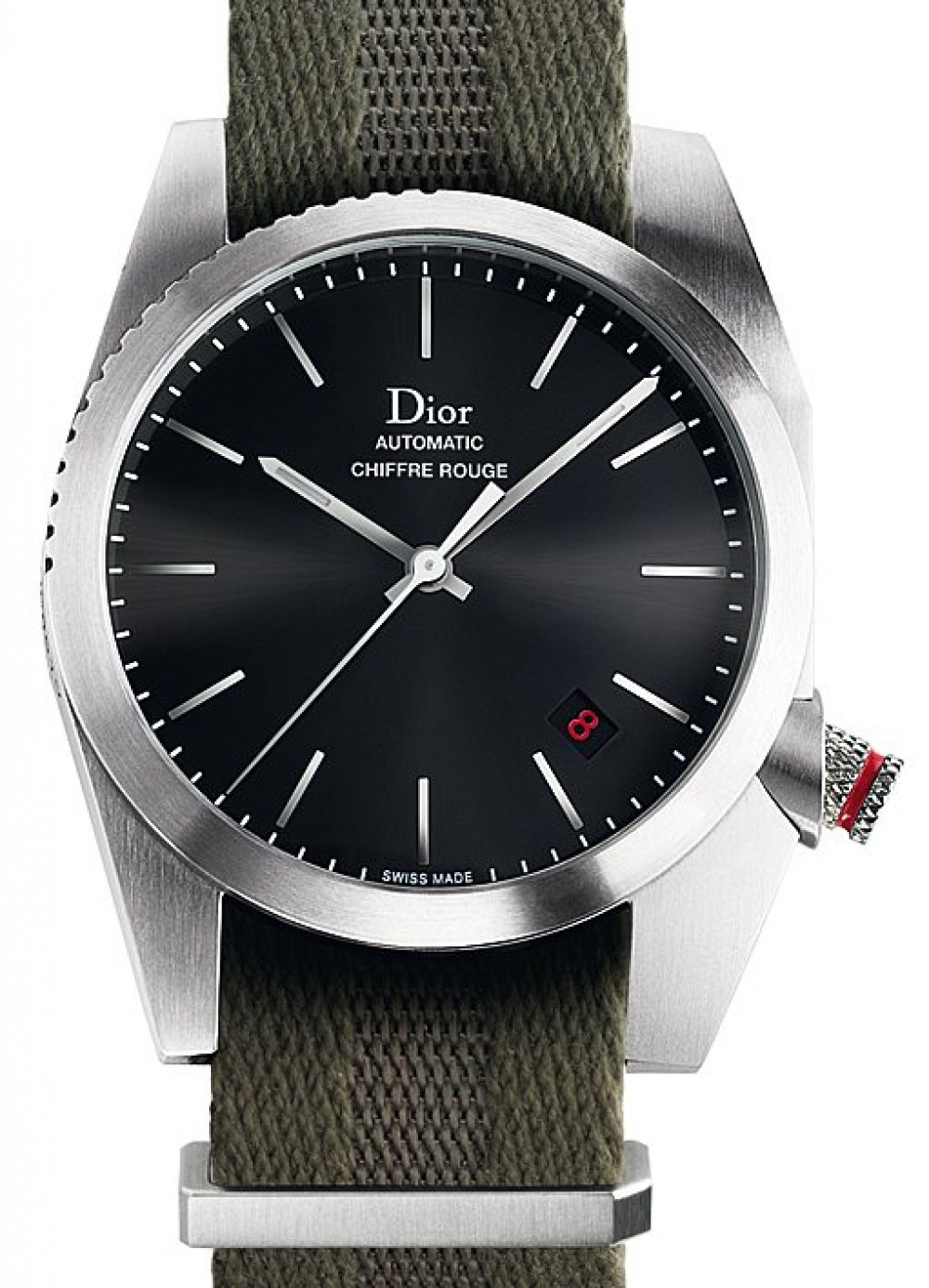 Zegarek firmy Dior, model Chiffre Rouge A03 on Khaki NATO