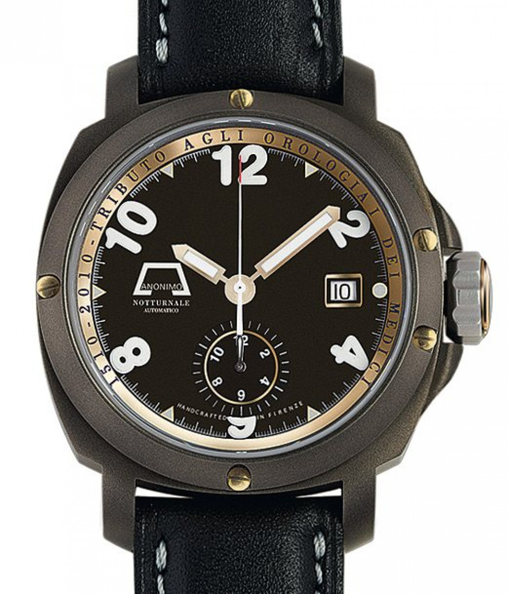 Zegarek firmy Anonimo, model Notturnale Drass/Gold