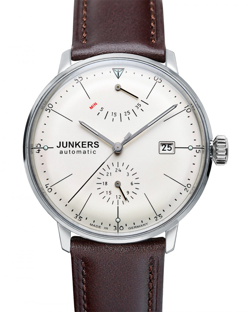 Zegarek firmy Junkers, model Bauhaus Automatik Gangreserve