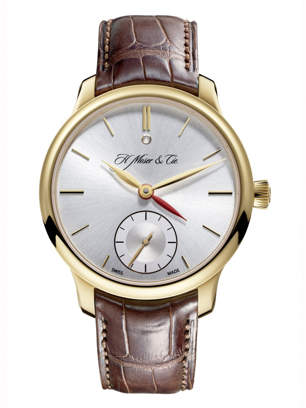 Zegarek firmy H. Moser & Cie, model Endeavour Dual Time Roségold Argenté