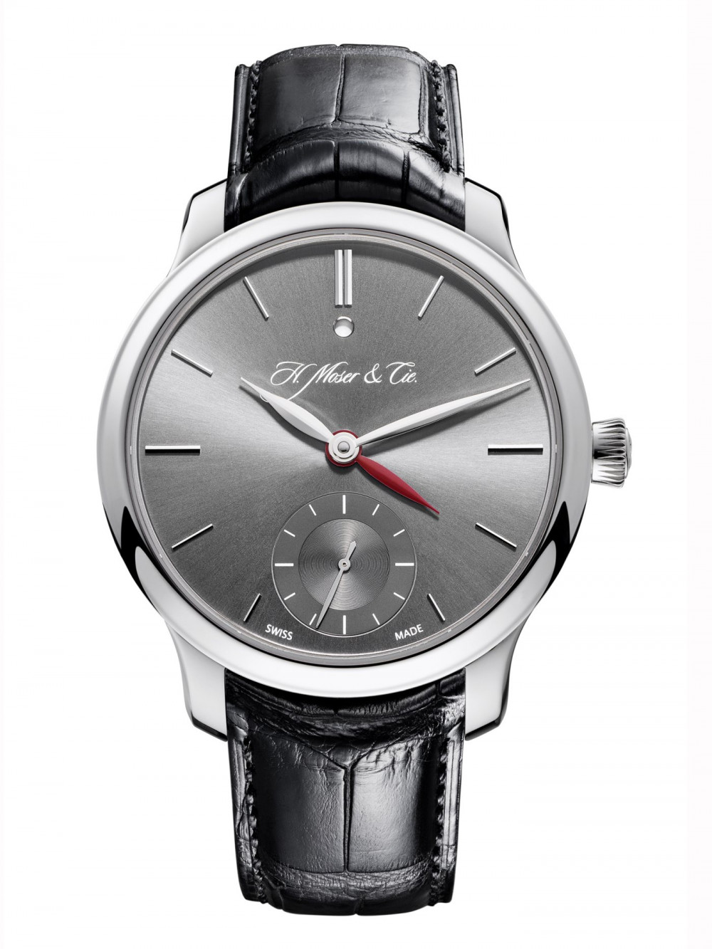 Zegarek firmy H. Moser & Cie, model Endeavour Dual Time Platin Ardoise