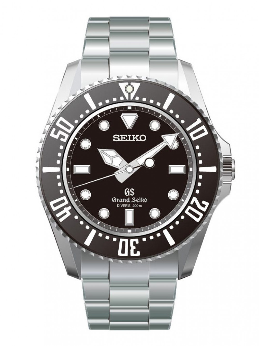 Zegarek firmy Seiko, model Grand Seiko Quarz Diver's