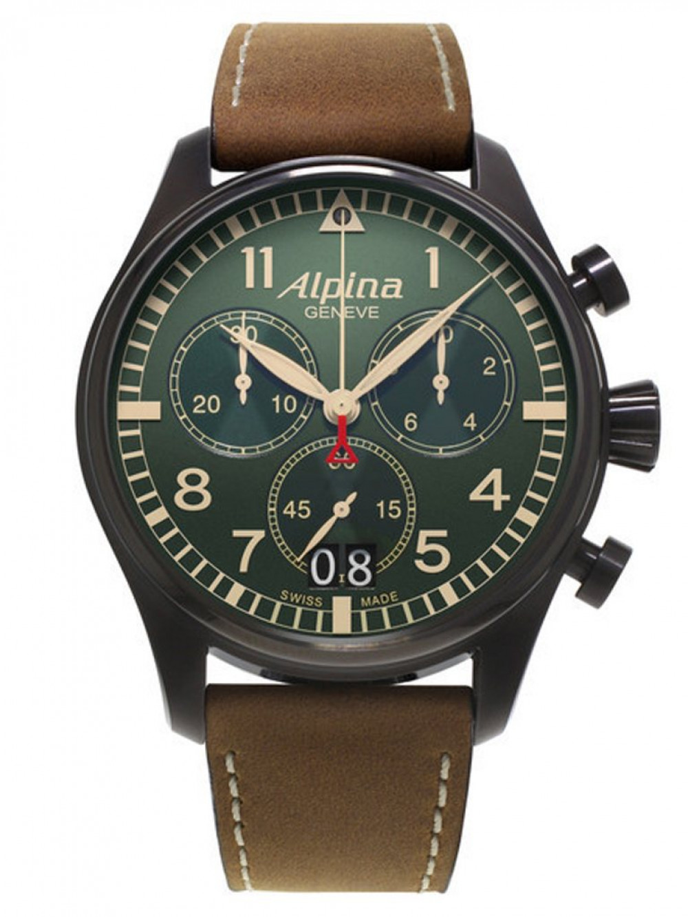 Zegarek firmy Alpina Genève, model Startimer Pilot Quartz Big Date Chronograph