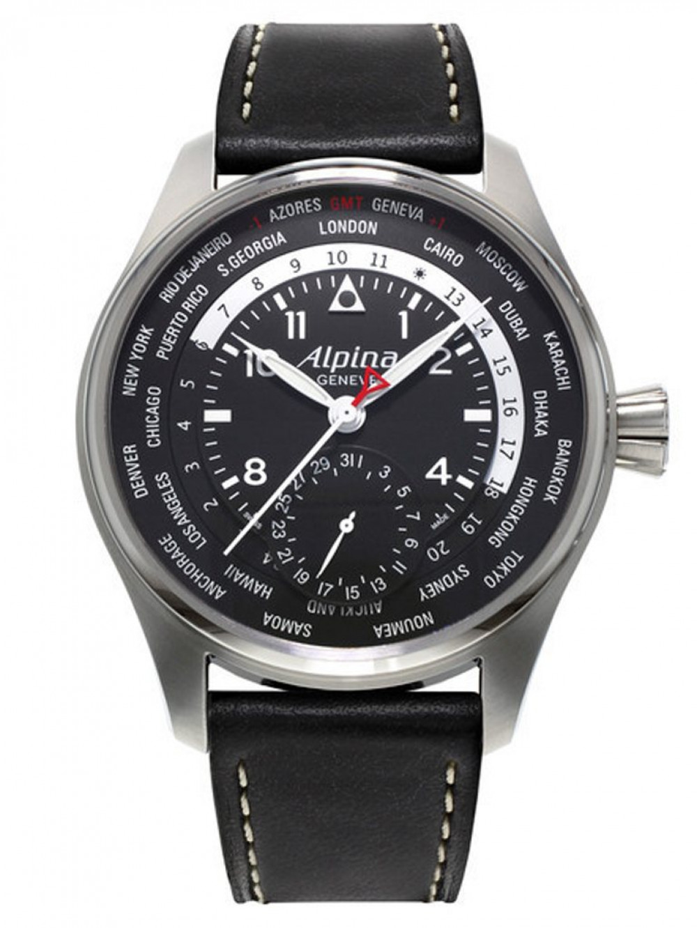 Zegarek firmy Alpina Genève, model Startimer Pilot Manufacture Worldtimer