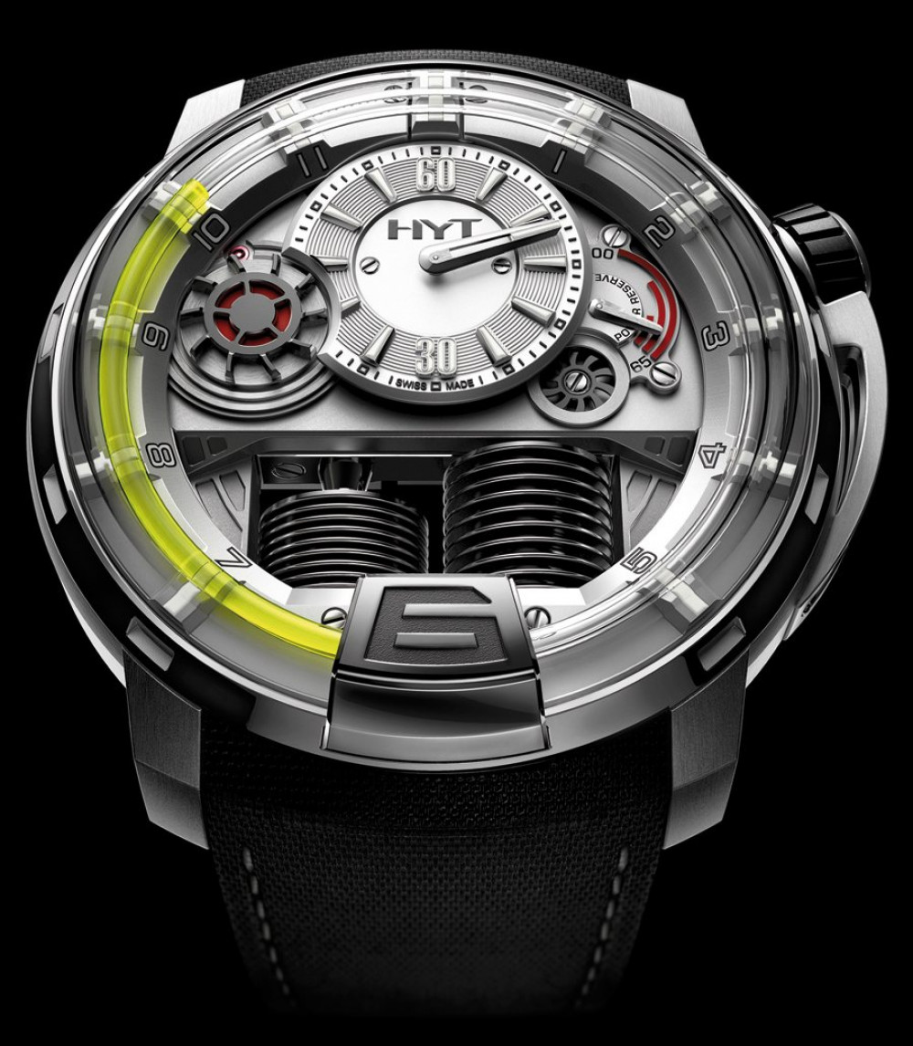 Zegarek firmy HYT, model H1 Titanium
