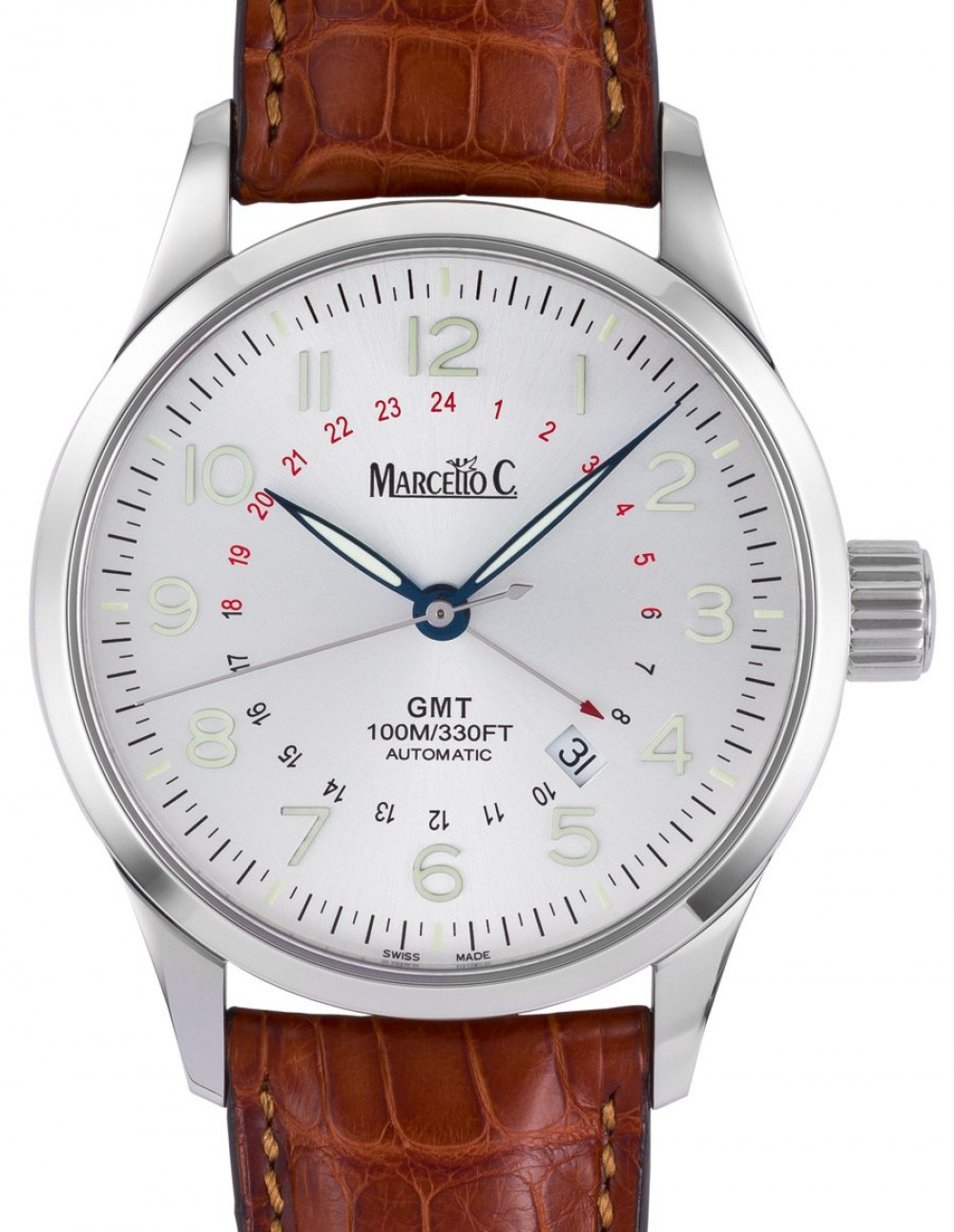 Zegarek firmy Marcello C., model Classik GMT