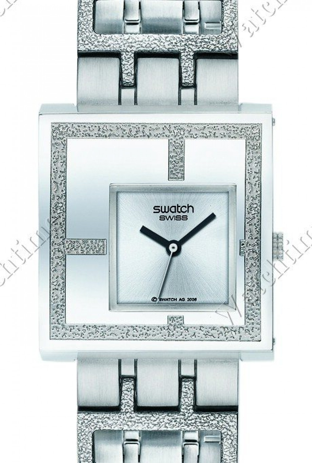 Swatch model Irony Lady Square Mirror Time z kolekcji Irony , nr ref. YUS 100 G , koperta stal nierdzewna