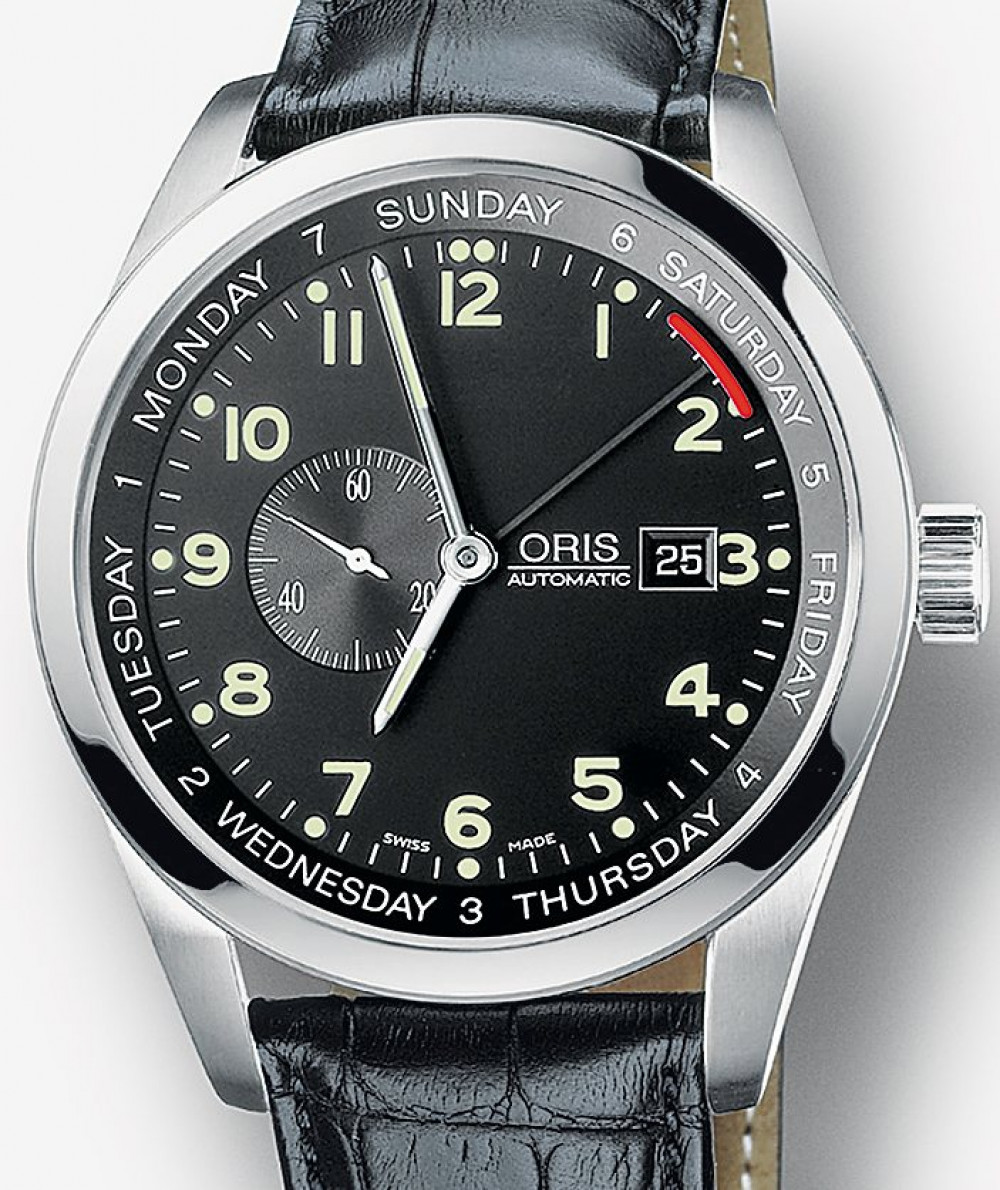 Oris model XXL Pointer Date , nr ref. 645 7529 4064 LS , koperta stal nierdzewna