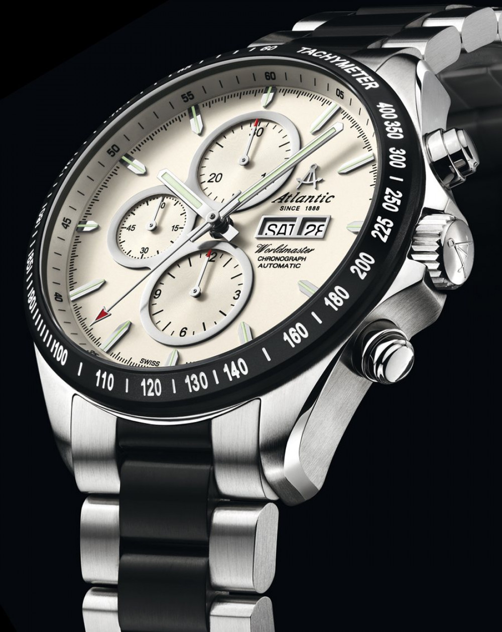 Atlantic model Worldmaster Chronograph Valjoux z kolekcji Worldmaster , nr ref. 55867.47.21 , koperta stal nierdzewna