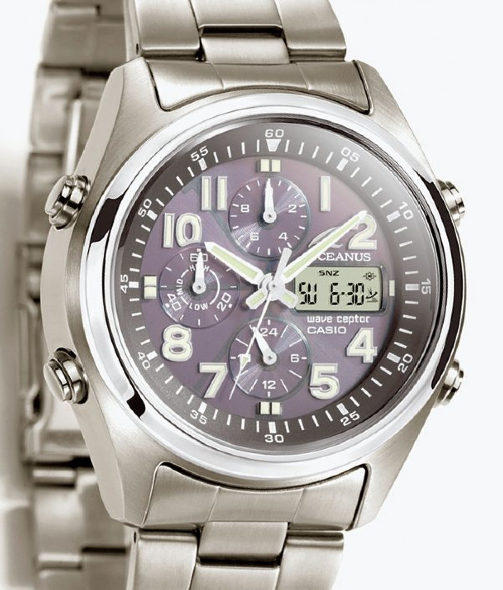Casio model Oceanus , nr ref. OCW-520TDE-1AVEF , koperta tytan