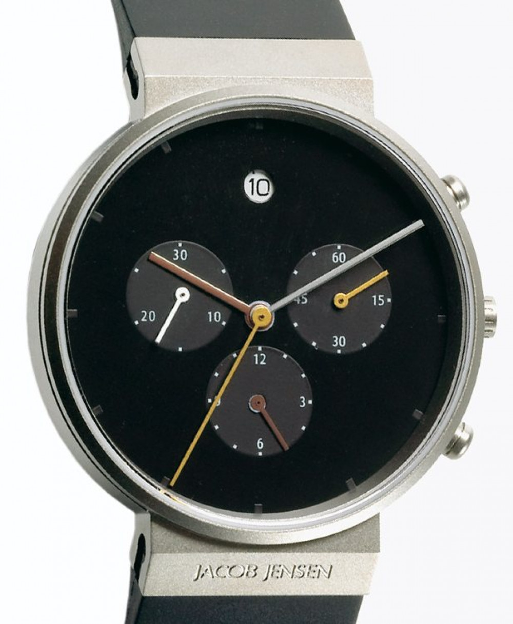 Jacob Jensen model 600 Titan-Chronograph z kolekcji Chronographen , nr ref. 32600 , koperta tytan