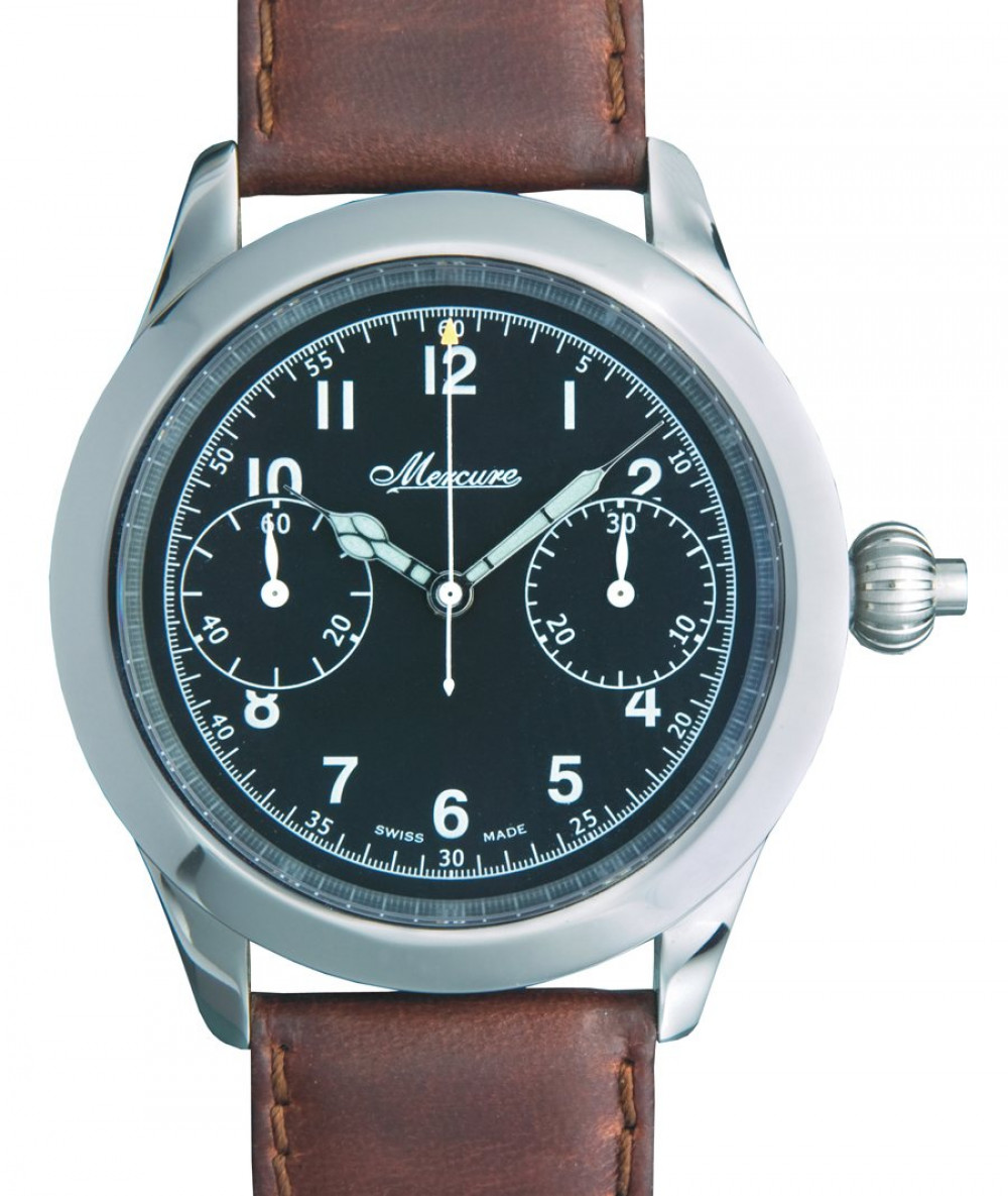 Zegarek firmy Mercure, model Aviation Monopulsante Fliegerchronograph