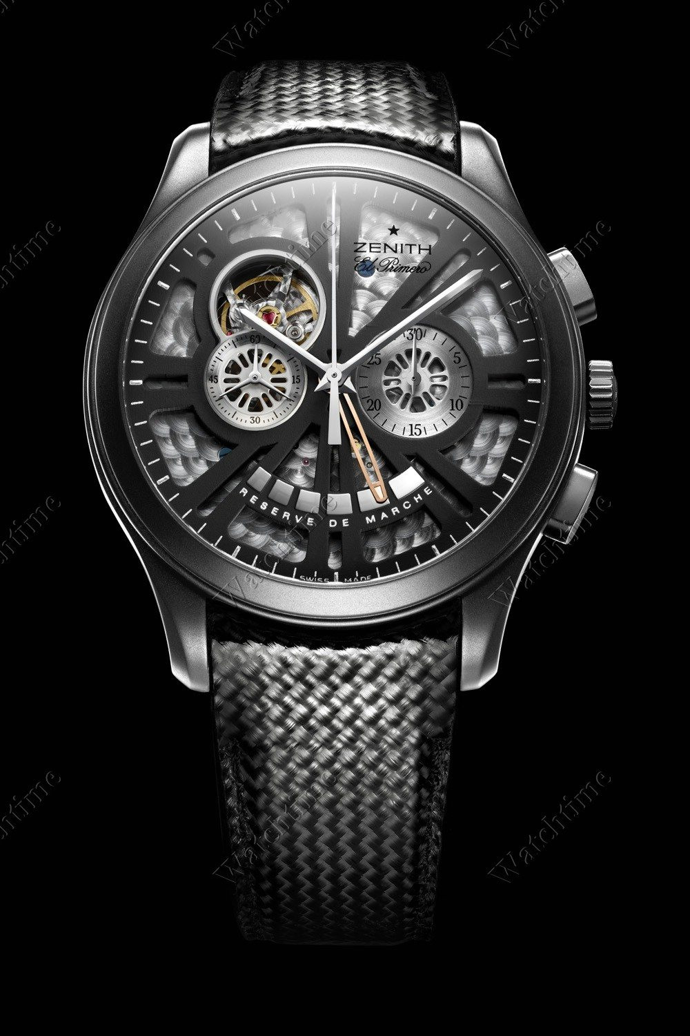 Zenith model Grande Class Open El Primero Concept z kolekcji Class , nr ref. 96.0520.4021/92.C646 , koperta tytan
