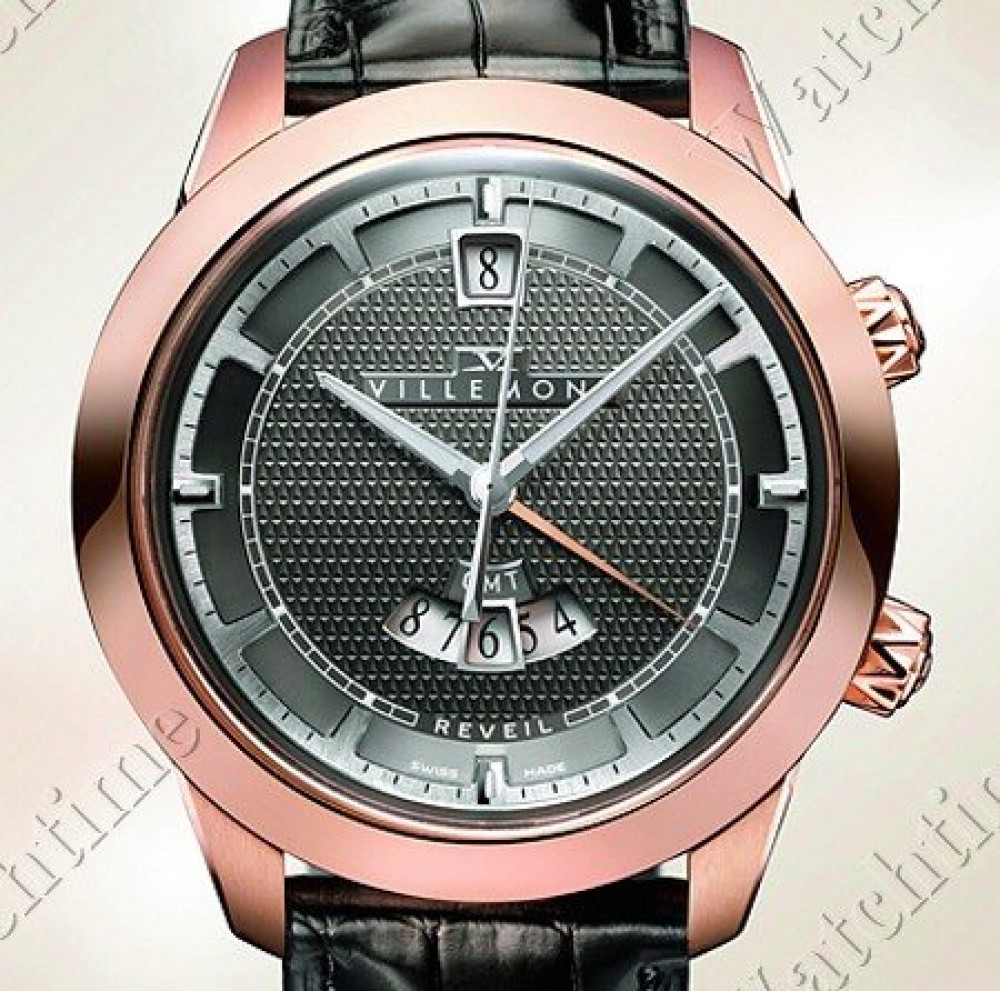 Zegarek firmy Villemont, model Aston R Selfwinding GMT Alarm
