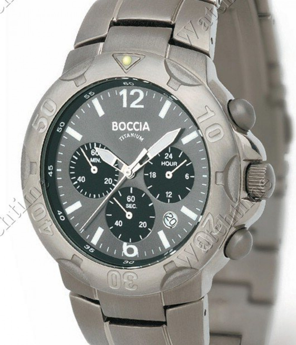Zegarek firmy boccia, model Titanium Herren Chronograph