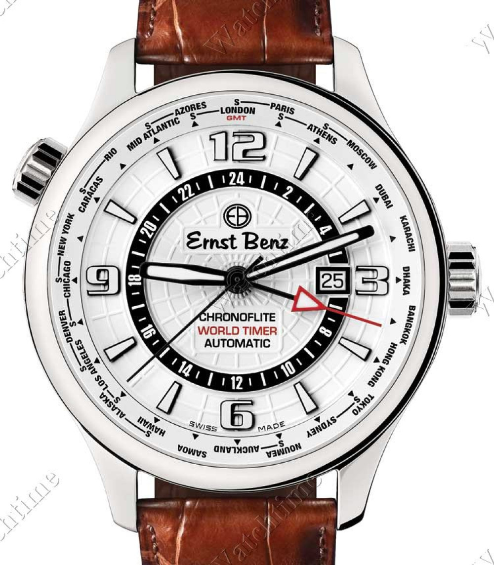 Zegarek firmy Benz Ernst, model Great Circle Chronoflite World Timer