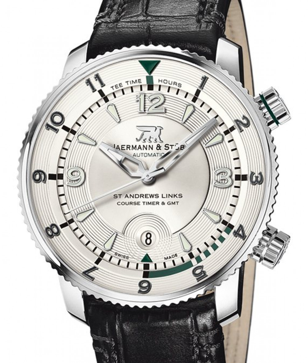Zegarek firmy Jaermann & Stübi, model St Andrews Links Course Timer & GMT