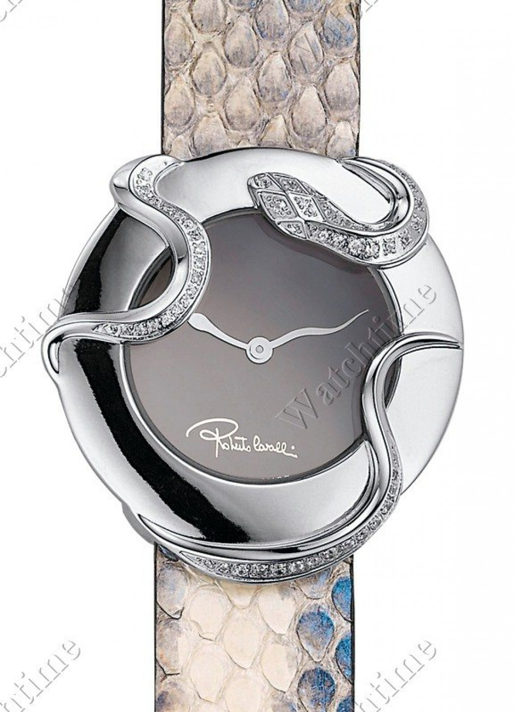Zegarek firmy Roberto Cavalli Timewear, model Snake Diamonds