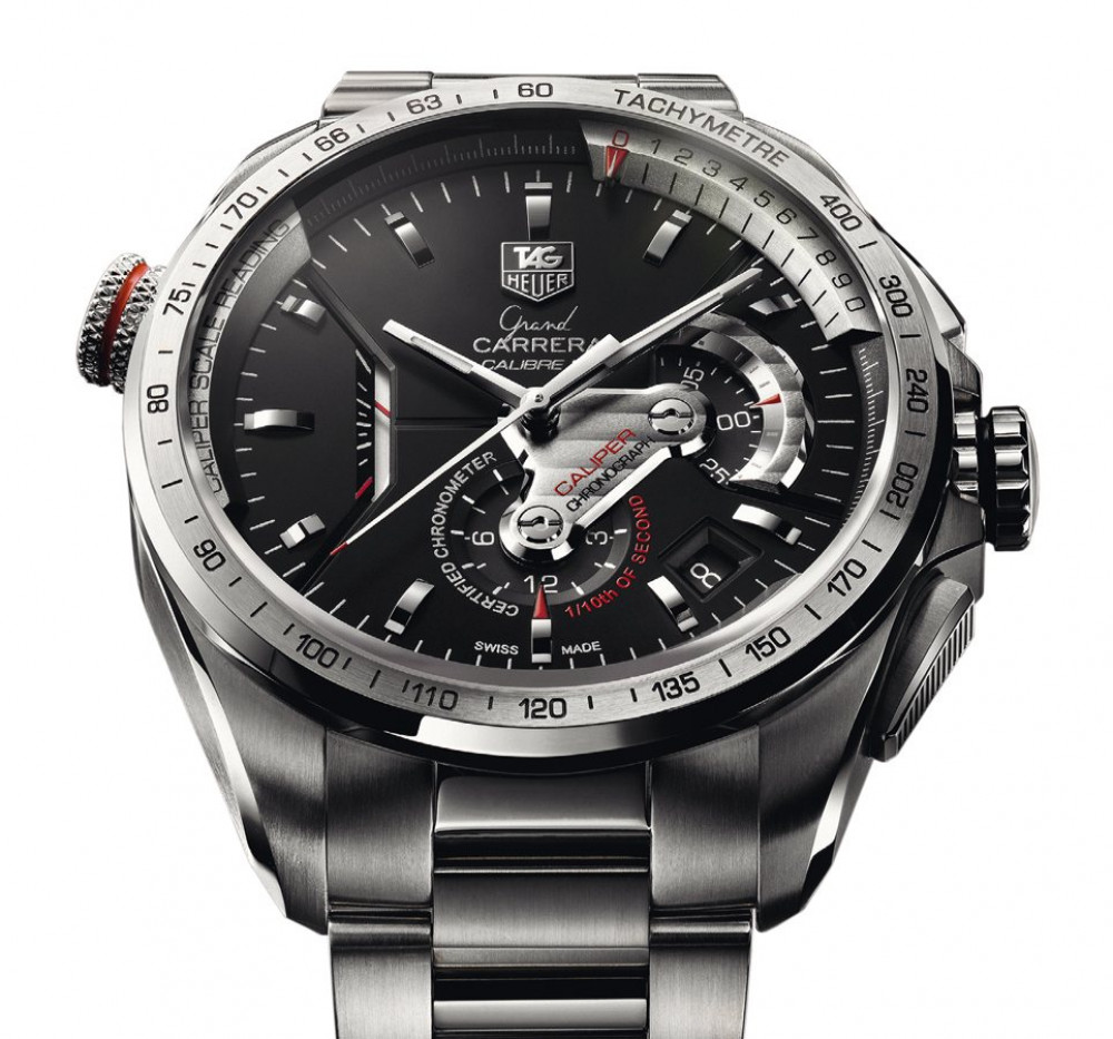 TAG Heuer model Grand Carrera Calibre 36 RS Caliper Chronograph z kolekcji Carrera , nr ref. CAV5115.BA0902 , koperta stal nierdzewna