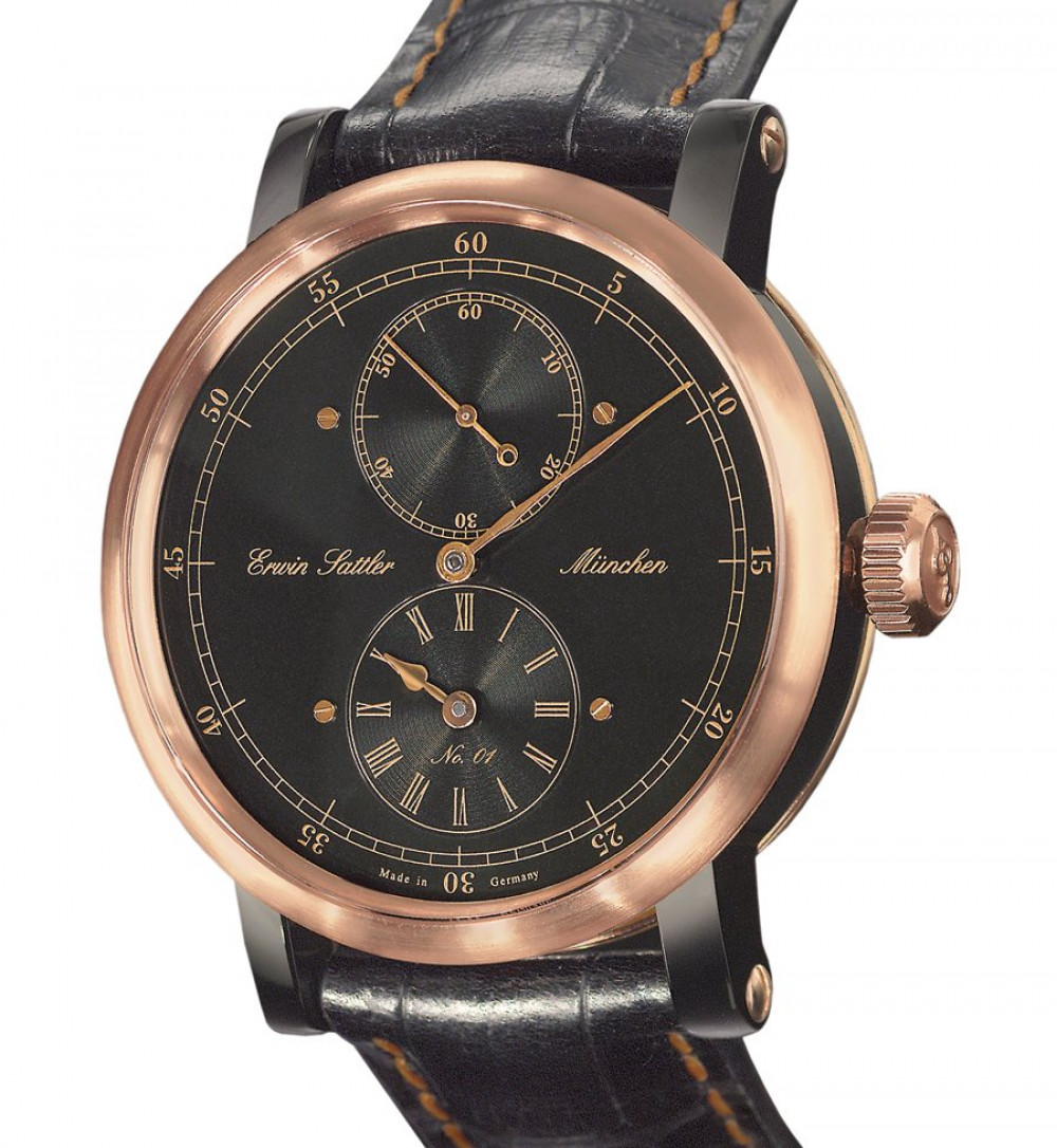 Zegarek firmy Erwin Sattler, model Regulateur Nero Secunda