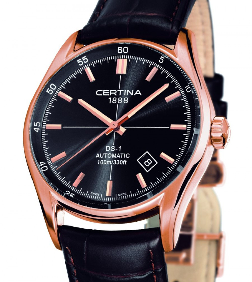 Zegarek firmy Certina, model DS 1 Automatik Roségold PVD